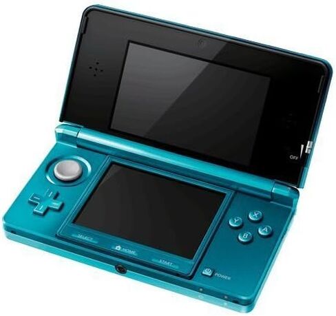 نظام نينتندو 3DS المحمول - أزرق مائي (متجدد) in Saudi Arabia