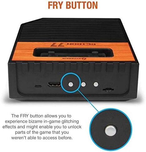 وحدة تحكم الألعاب Hyperkin Retron 77 Atari 2600 HD مع 2x وحدات تحكم Atari 2600 Premium + 2x Gamepad مع حزمة أدوات التحكم بقرص مجداف in Saudi Arabia