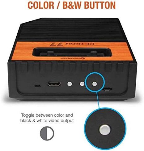 وحدة تحكم الألعاب Hyperkin Retron 77 Atari 2600 HD مع 2x وحدات تحكم Atari 2600 Premium + 2x Gamepad مع حزمة أدوات التحكم بقرص مجداف in Saudi Arabia