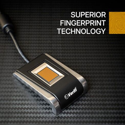 قارئ بصمات الأصابع Verifi P5300 USB، Windows Hello، Windows مجاني بكلمة مرور، سطح المكتب in Kuwait