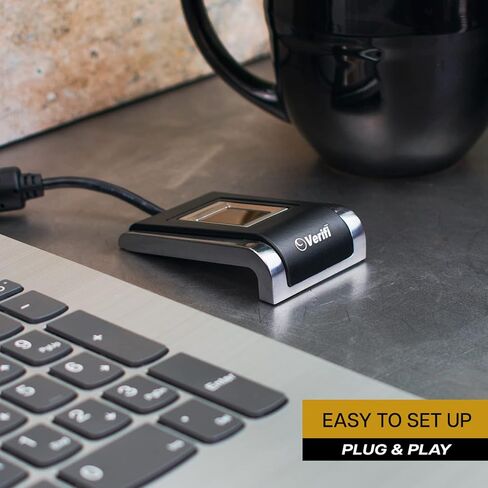 قارئ بصمات الأصابع Verifi P5300 USB، Windows Hello، Windows مجاني بكلمة مرور، سطح المكتب in Kuwait