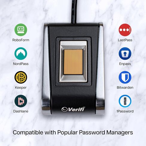 قارئ بصمات الأصابع Verifi P5300 USB، Windows Hello، Windows مجاني بكلمة مرور، سطح المكتب in Kuwait