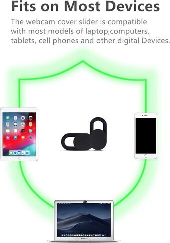 منزلق غطاء كاميرا الكمبيوتر المحمول، [6 عبوات] غطاء كاميرا الويب، غطاء كاميرا رفيع للغاية لجهاز Macbook Pro، iMac، PC، iPad، iPhone 8/7/6 Plus، الهاتف الخلوي والمزيد من الملحقات - حماية خصوصيتك in Kuwait