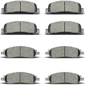 D1068 D1069 8pcs Front Rear Ceramic Brake Pads Sets Fit For 2005 2006 2007 For Ford F-250 Super Duty,2005 2006 2007 2008 For F-350 Super Duty in Saudi Arabia