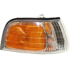 Evan-Fischer Corner Light Compatible with 1992-1993 Honda Accord Plastic Clear & Amber Lens With bulb Passenger Side in Saudi Arabia