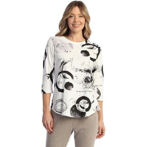 Jess & Jane Women's Cotton Modal Round Top - KM1 in Saudi Arabia