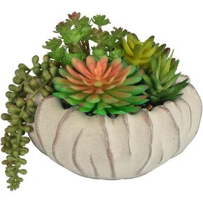 النباتات الاصطناعية النضرة في أواني الأسمنت - تزيين منزلك ومكتبك مع المزارعين النضرة المتنوعة in Kuwait