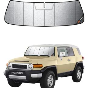 Windshield Sun Shade for Toyota FJ Cruiser 2007-2014,Full Coverage, Reflective Fabric, Double Layer Design in Saudi Arabia