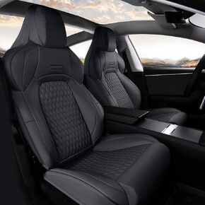 Coverado Coverado الأمامي أغطية المقعد لـ Tesla Model 3 ، مقعد السيارة مقاعد أمامية ، 2pcs جلود مقعد للسيارة. in Kuwait