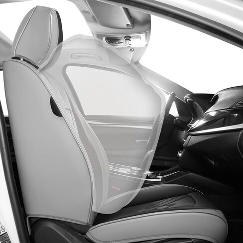 Car Seat Covers For ford escape 2006-2025,Easy Installation, Waterproof, Breathable, Anti-Slip, Suitable for Long Drives, Weekend Getaways, SUVs, Trucks, Stylish and Safe Design(Black Gray,Full Set) in Saudi Arabia