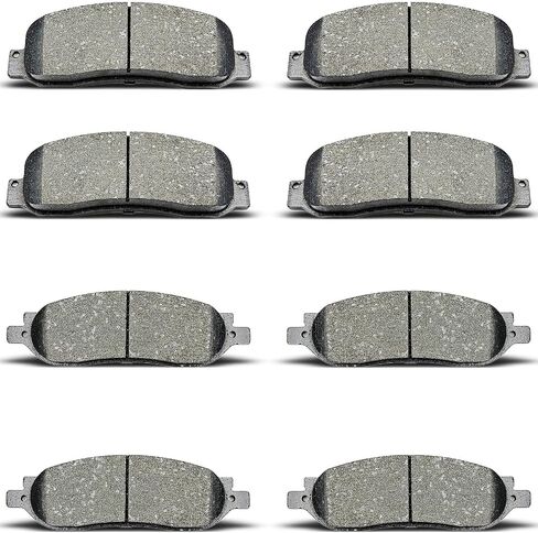 D1068 D1069 8pcs Front Rear Ceramic Brake Pads Sets Fit For 2005 2006 2007 For Ford F-250 Super Duty,2005 2006 2007 2008 For F-350 Super Duty in Saudi Arabia