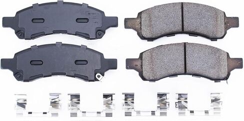 Power Stop 17-1169 ، Z17 Front Ceramic Brake Brake مع أجهزة لبويك رينييه ، تشيفي كولورادو ، تشيفي تريلبليزر ، تشيفي تريلبليزر ، جي إم سي كانيون ، مبعوث GMC ، مبعوث GMC ، Saab 9-7x [طراز محدد] in Saudi Arabia