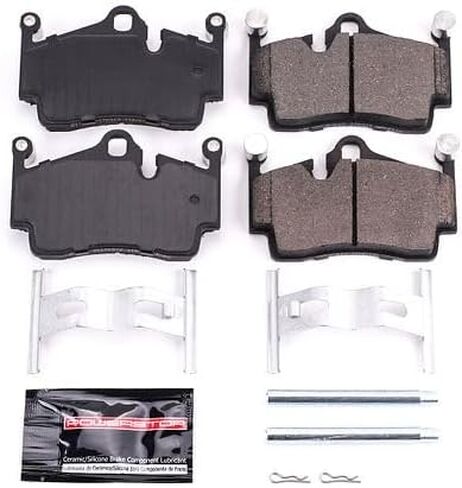Power Stop Z23-1134 الخلفية Z23 Sport Carbon Carbon Carbon Carbon Confused Pads مع أجهزة لـ 718 Boxster ، 718 Cayman ، Porsche ، Boxster ، Cayman ، Cayman [Model Second] in Saudi Arabia