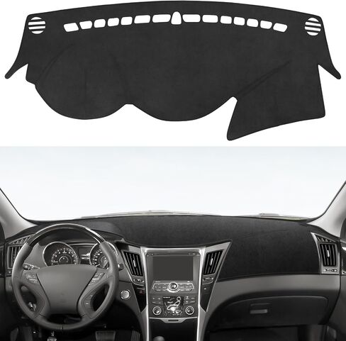 تغطية Yojojoco Dash لـ Hyundai Sonata 2019 2018 2017 2017 2015 إكسسوارات Flannel Dashboard Cover Dash Mat Cover Cover Sunshield Protector Pad in Kuwait