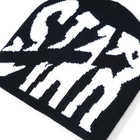 Y2K Beanie Hat for Men & Women Trendy Soft Stretchable Winter Cap, Star Design Warm Cold Weather Accessory in Kuwait