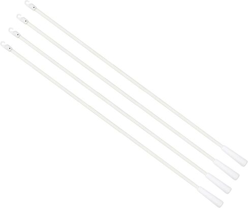 استبدال عصا أعمى Uxcell مع الخطاف ، 2pcs 24 "الألياف الزجاجية الطويلة أعمى عصا مع خطاف بلاستيكي وقبضة ، عصا قضيب الأعمى العمودي للنافذة الافتتاحية العصا العمياء (أبيض) in Kuwait