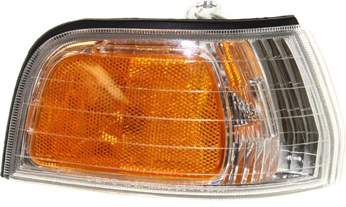 Evan-Fischer Corner Light Compatible with 1992-1993 Honda Accord Plastic Clear & Amber Lens With bulb Passenger Side in Saudi Arabia