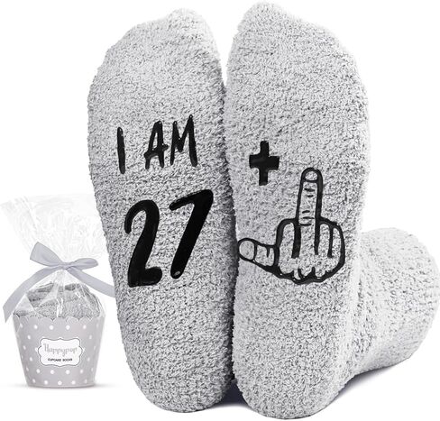 HAPPYPOP 27th Birthday Gifts Ideas for Men - Socks for 27 Year Olds, Best Gifts for 27 Year Old Man in Saudi Arabia