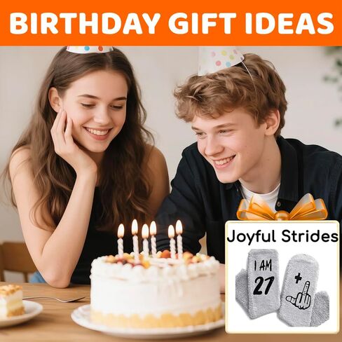 HAPPYPOP 27th Birthday Gifts Ideas for Men - Socks for 27 Year Olds, Best Gifts for 27 Year Old Man in Saudi Arabia