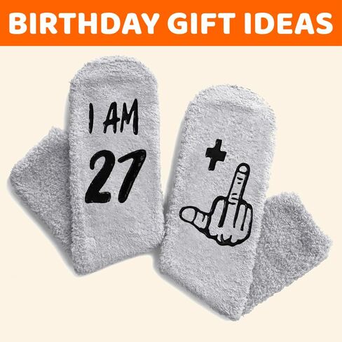 HAPPYPOP 27th Birthday Gifts Ideas for Men - Socks for 27 Year Olds, Best Gifts for 27 Year Old Man in Saudi Arabia