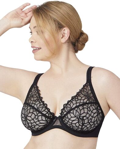 Glamorise Womens Women's Figure Figure Sexy Stretch Lace Wonderwire Bra #9850 in Kuwait