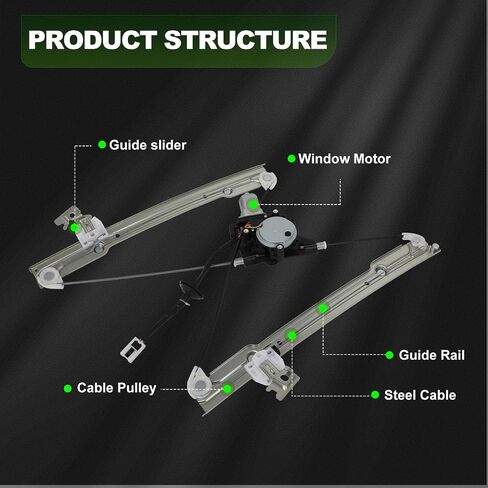 Scitoo Power Window منظم وملاءمة للمحرك لعام 2004 2005 2006 2007 2008 لـ Nissan Maxima الأمامي الأيسر 741-344 in Saudi Arabia