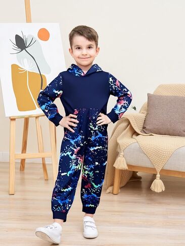 Tween Boys Clothing 2 قطعة الزي بويز ربطة عنق صباغة هوديي +سراويل سروال سروال سقوط سقوط ملابس غير رسمية in Kuwait