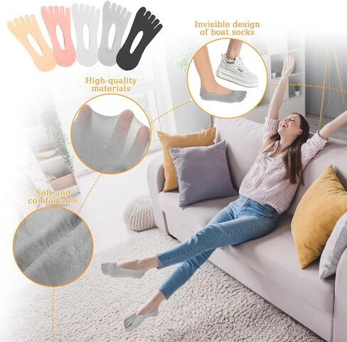 Women Toe Separator Sock Align Toe Socks in Saudi Arabia