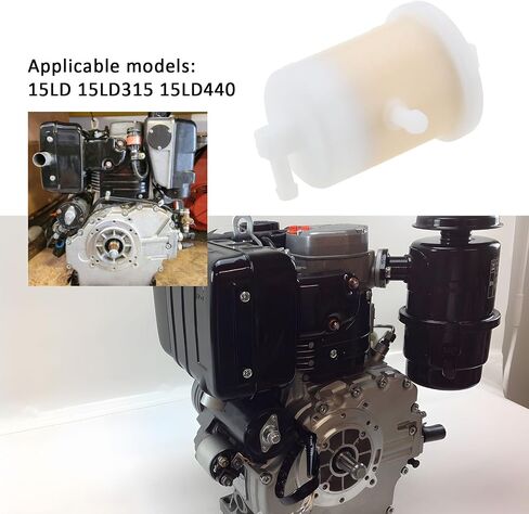 2Pcs Diesel Engines Fuel Filter in-Line Compatible with Lombardini 15LD,15LD315,15LD440 3101701 3730088 3730096 Compatible with Baldwin in Saudi Arabia