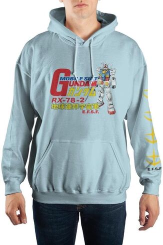 بدلة متنقلة في BioWorld Gundam Anime Hoodie RX-78-2 Robot Robot Pullover in Saudi Arabia