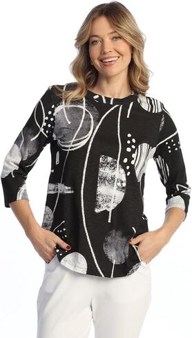 Jess & Jane Women's Cotton Modal Round Neck Top - KM1 in Saudi Arabia
