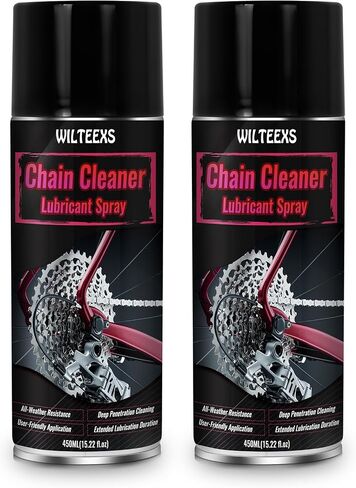 Wilteexs سلسلة نظافة ورذاذ زيوت التشحيم ، سلسلة دراجات لوب سلسلة لوب ، 450 مل ، صيانة في جميع الأحوال الجوية ، صيغة الاختراق العميقة in Kuwait