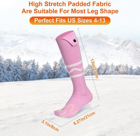 Heated Socks for Men Women with App Control, 8000mAh Battery Rechargeable, Electric Heating Warm Socks,360° Heating Warmth, Heated Toe Design, Foot Warmer for Skiing,Hiking, Hunting in Kuwait