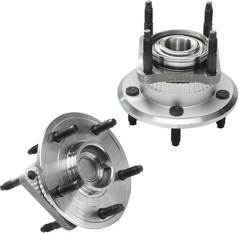 Detroit Axle - 512302 محور العجلات الخلفية والمحامل لعام 2005-2010 Jeep Grand Cherokee Commander W/ABS ، 2 Wheel Bearing and Hubs Assembly 2007 2008 2009 in Saudi Arabia