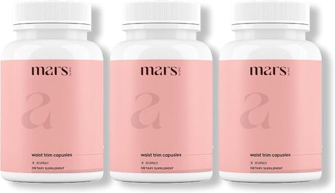 كبسولات المريخ الخصر: مدعوم من سيترات المغنيسيوم ، البنتونيت كلاي و Triphala | Comapny Health Comapny - 60 كبسولة (حزمة 1) in Kuwait
