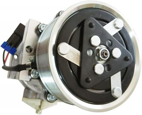 Air Conditioning Compressor 24V 10PK 10S17C 400102-00260 40010200260 for Doosan Excavator DX300LC-5 DX300LL-5 DX340LC-5 DX350LC-5 DX380LC-5 DX380LL-5 Replacement Parts AC Compressor in Kuwait