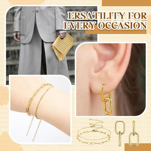 Quelay 3 Pcs Gold Clutch Purse for Women Evening Prom Purses and Jewelry Set Flap Bag Formal Earrings Adjustable Layered Bracelet for Formal Prom Party Wedding Date in Saudi Arabia