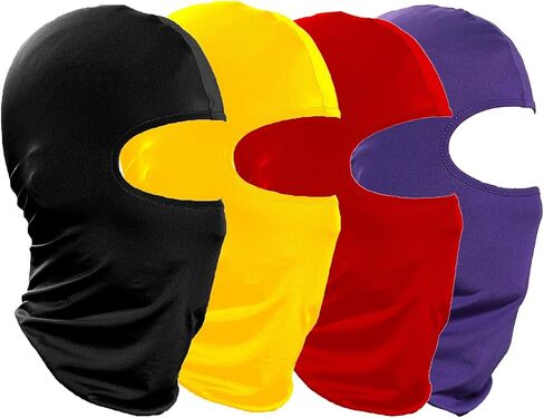 4 حزمة من Balaclava في الهواء الطلق ركوب الدراجة أغطية رأس دراجة نارية قبعة التزلج على القناع (أزرق ، رمادي داكن) in Kuwait