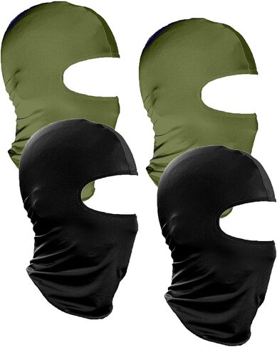 4 حزمة من Balaclava في الهواء الطلق ركوب الدراجة أغطية رأس دراجة نارية قبعة التزلج على القناع (أزرق ، رمادي داكن) in Kuwait
