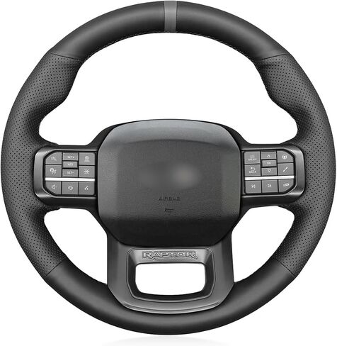 Mewant Hand Stitch Car Teading Wheel Writprate Cover for Ford F-150 (Raptor) 2021-2023 Accessories Ford F-150 (Raptor) in Kuwait