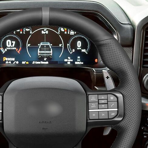 Mewant Hand Stitch Car Teading Wheel Writprate Cover for Ford F-150 (Raptor) 2021-2023 Accessories Ford F-150 (Raptor) in Kuwait