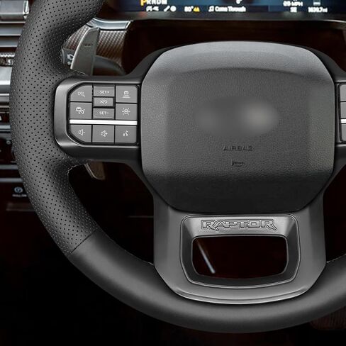 Mewant Hand Stitch Car Teading Wheel Writprate Cover for Ford F-150 (Raptor) 2021-2023 Accessories Ford F-150 (Raptor) in Kuwait