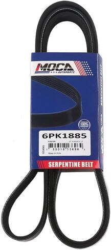 6PK1885 Serpentine Belt fit 03-08 for Toyota Corolla 1.8L, 04-08 for Chevrolet Aveo 1.6L, 02-05 for Audi A4 3.0L, 98-05 for Volkswagen Passat 2.8L, 98-00 for Mercedes-Benz SLK230 2.3L in Kuwait