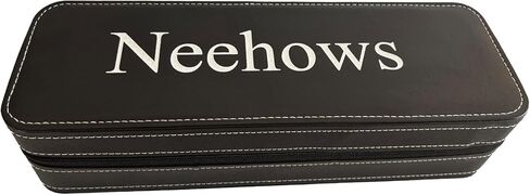 Travel Watch Case 6 Slots Watch Box Organizer for Men Women, PU Leather Watch Storage with Zipper Closure, Men's Watch Holder with Soft Removable Watch Pillows -Black in Kuwait