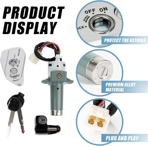 Ignition Key Switch Set for Hawk 250, PSLER Motorcycle Ignition Key Switch Kit for Hawk 250 250cc and TBR 7 in Saudi Arabia