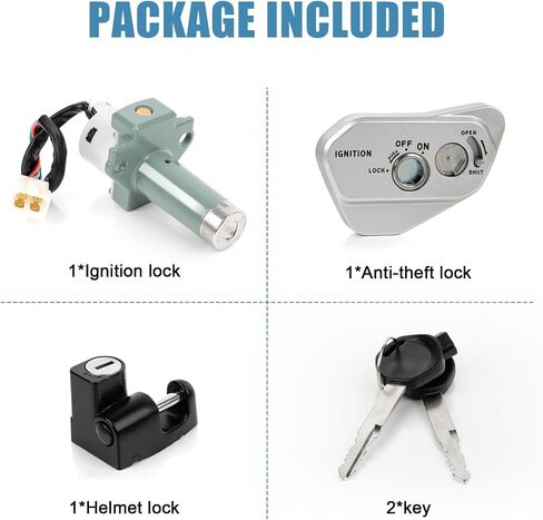 Ignition Key Switch Set for Hawk 250, PSLER Motorcycle Ignition Key Switch Kit for Hawk 250 250cc and TBR 7 in Saudi Arabia