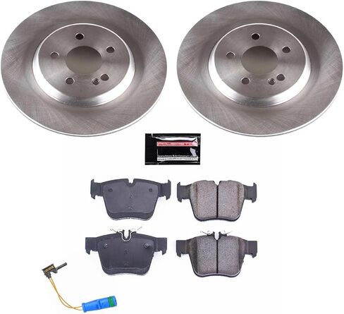 Power Stop CRK7990 Z23 Rear Coated Rotor Kit-Coated Brake Rotors, Carbon Ceramic Brake Pads For Mercedes C43 AMG, Mercedes C450, Mercedes GLC300, Mercedes GLC350e, Mercedes GLC43 AMG [Model Specific] in Saudi Arabia