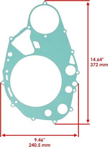 Caltric Clutch Gasket Compatible with Suzuki Lt-A400F Lta400F Eiger 400 Auto 4X4 2002-2007 in Saudi Arabia