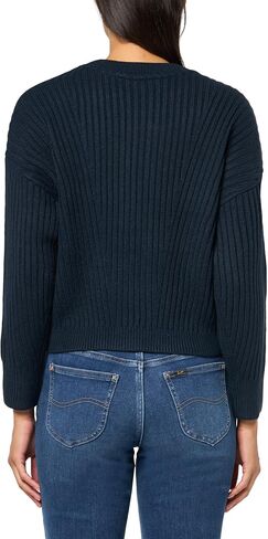 Tommy Hilfiger Womens Solid Crewneck Casual Sweater, Black, X-Small in Saudi Arabia
