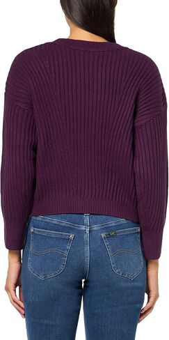 Tommy Hilfiger Womens Solid Crewneck Casual Sweater, Black, X-Small in Saudi Arabia